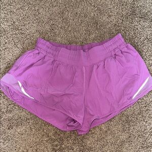 Lululemon Purple Hotty Hot Shorts